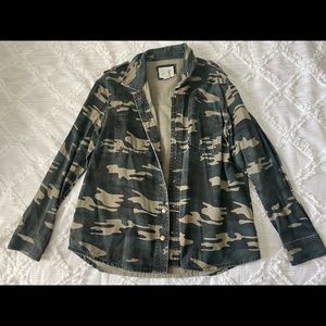 Camo print Jean jacket